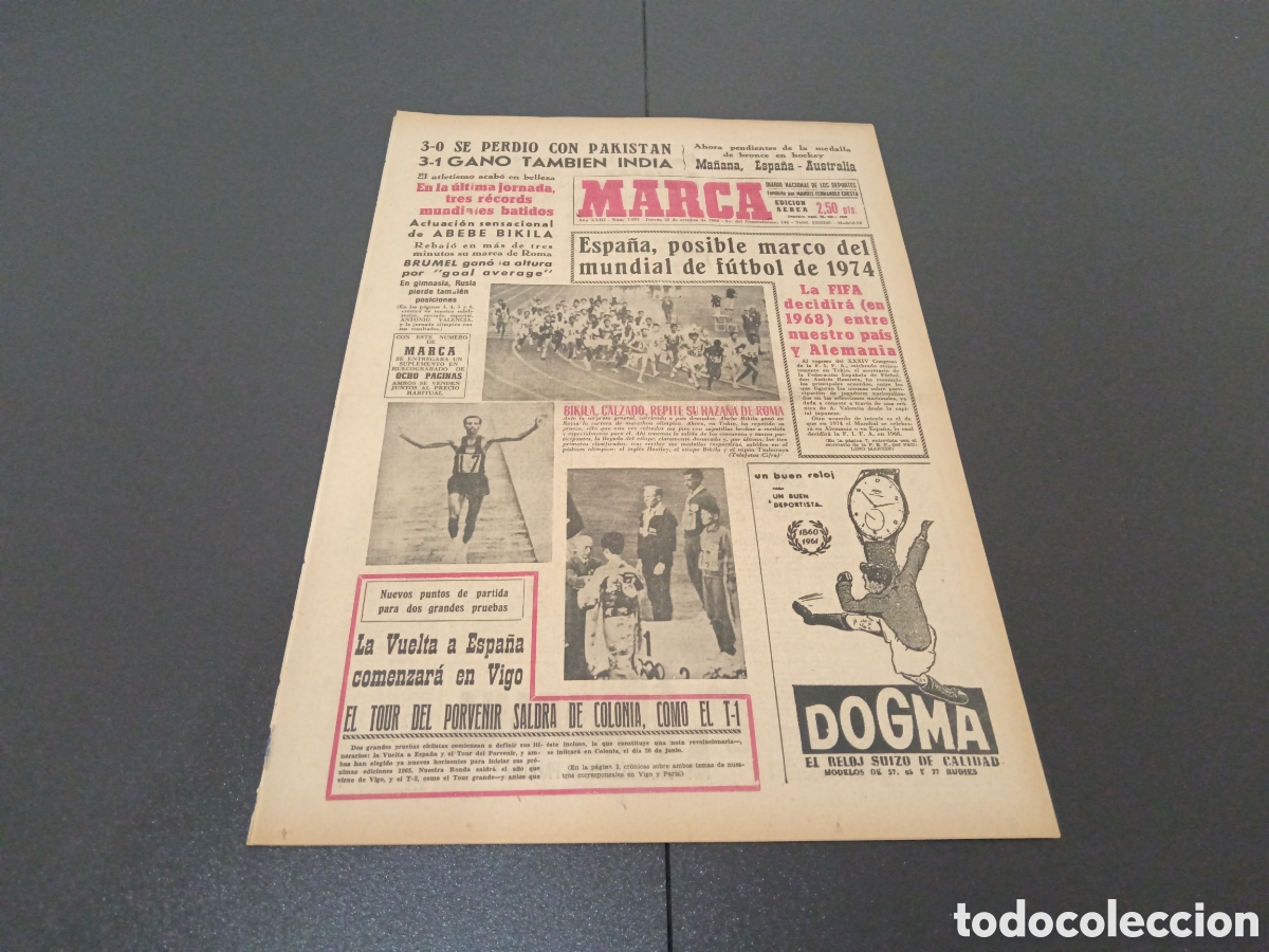 Coleccionismo deportivo: MARCA 22/10/1964 - Foto 1