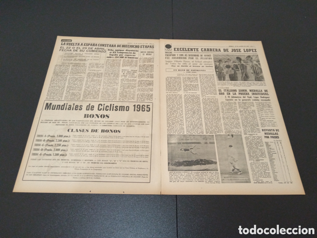 Coleccionismo deportivo: MARCA 23/10/1964 - Foto 2