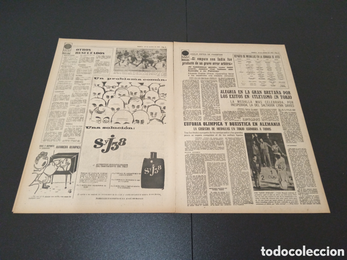 Coleccionismo deportivo: MARCA 23/10/1964 - Foto 3