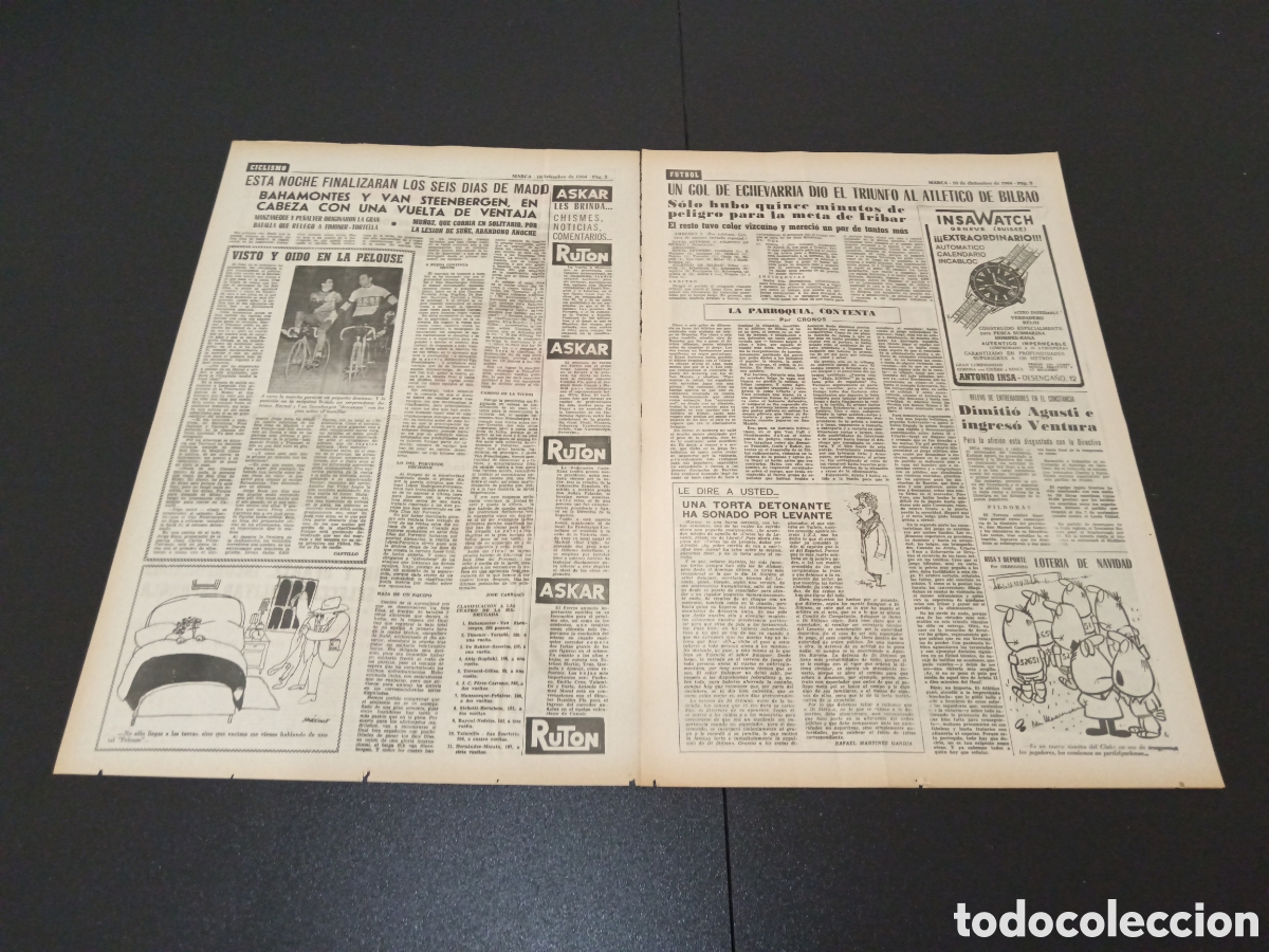 Coleccionismo deportivo: MARCA 10/12/1964 - Foto 2