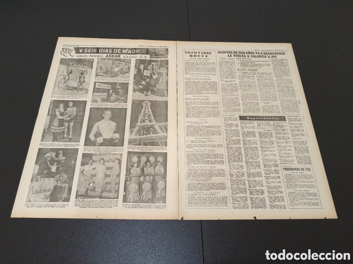Coleccionismo deportivo: MARCA 10/12/1964 - Foto 3