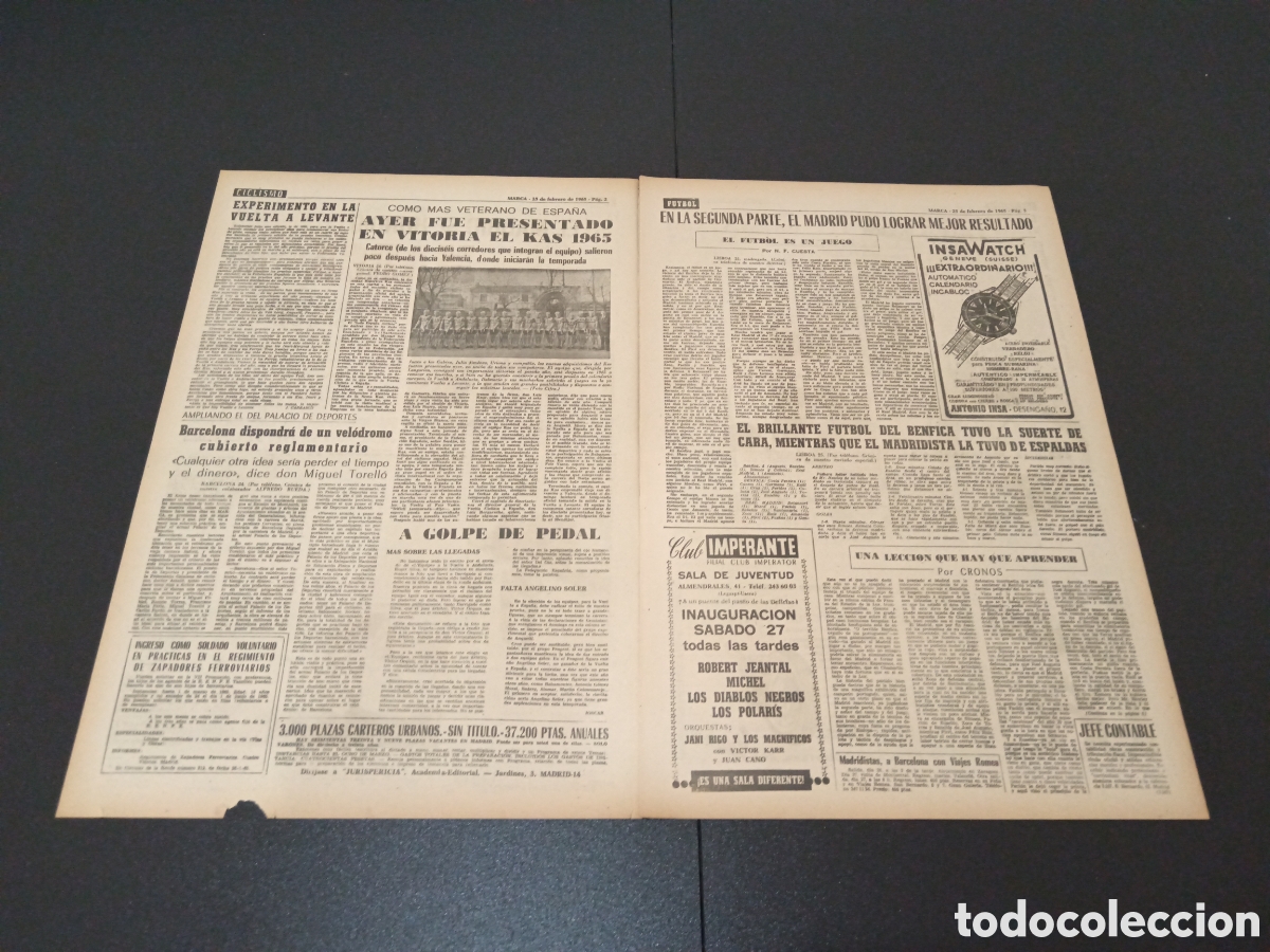 Coleccionismo deportivo: MARCA 25/02/1965 - Foto 2