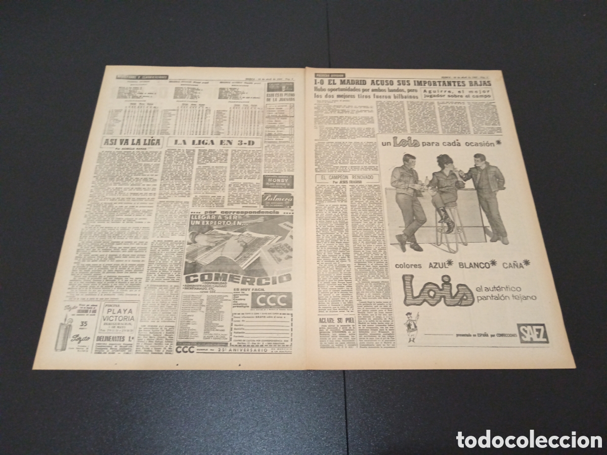 Coleccionismo deportivo: MARCA 12/04/1965 - Foto 2