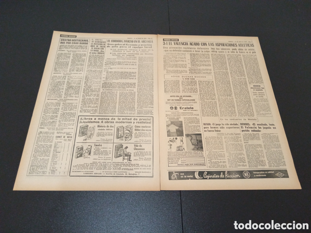 Coleccionismo deportivo: MARCA 12/04/1965 - Foto 3