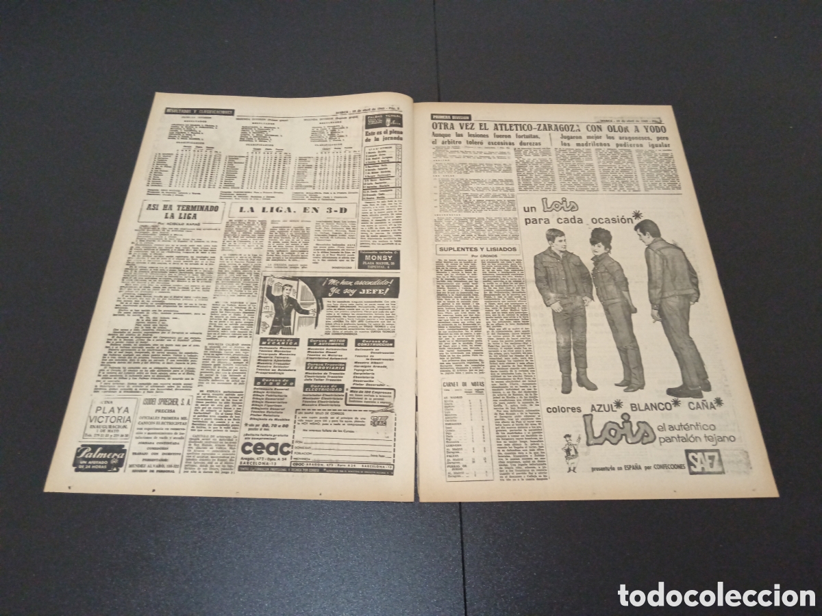 Coleccionismo deportivo: MARCA 19/04/1965 - Foto 2