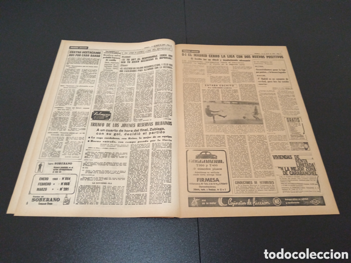 Coleccionismo deportivo: MARCA 19/04/1965 - Foto 3