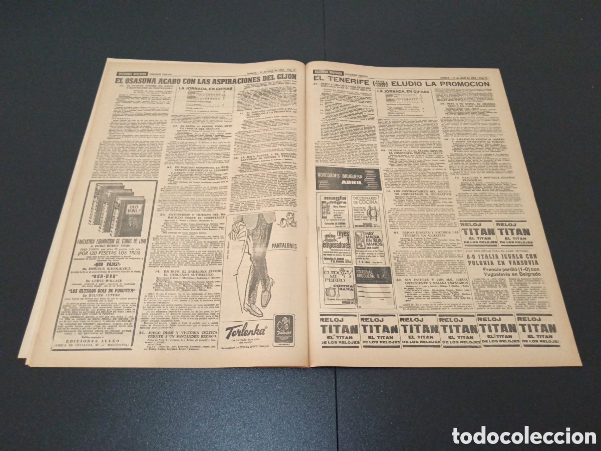 Coleccionismo deportivo: MARCA 19/04/1965 - Foto 5