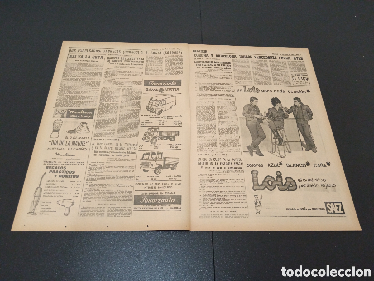 Coleccionismo deportivo: MARCA 26/04/1965 - Foto 2