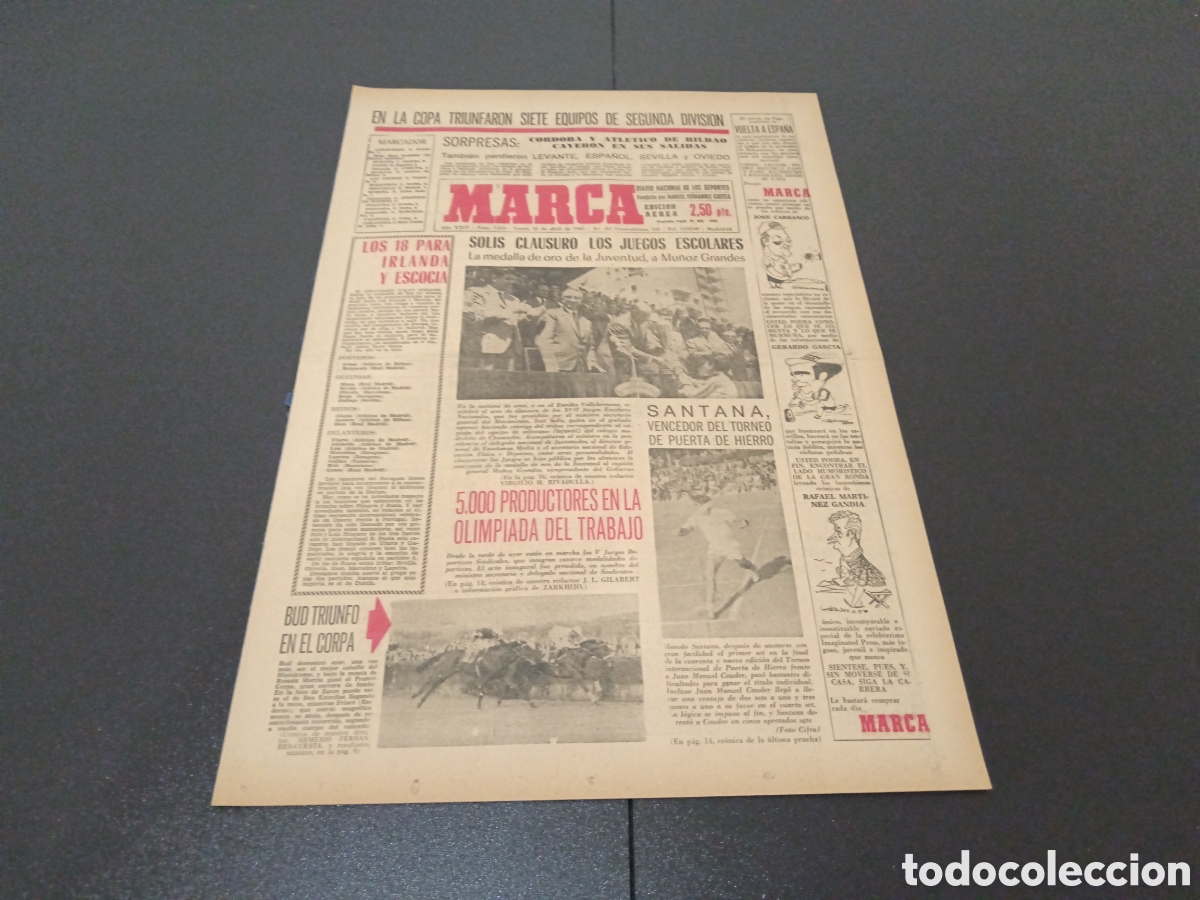 Coleccionismo deportivo: MARCA 26/04/1965 - Foto 1