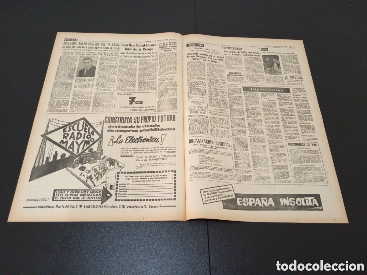 Coleccionismo deportivo: MARCA 06/05/1965 - Foto 3