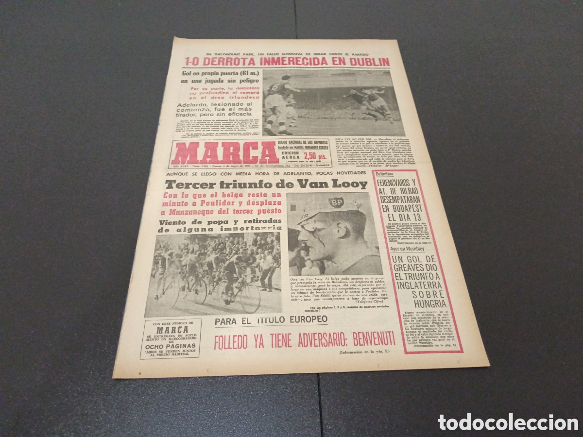 Coleccionismo deportivo: MARCA 06/05/1965 - Foto 1
