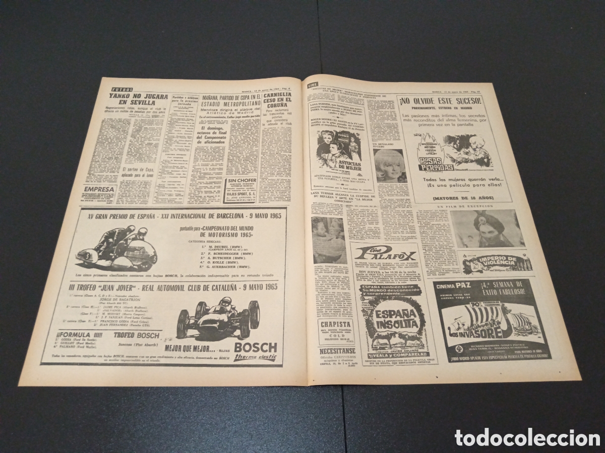 Coleccionismo deportivo: MARCA 13/05/1965 - Foto 3