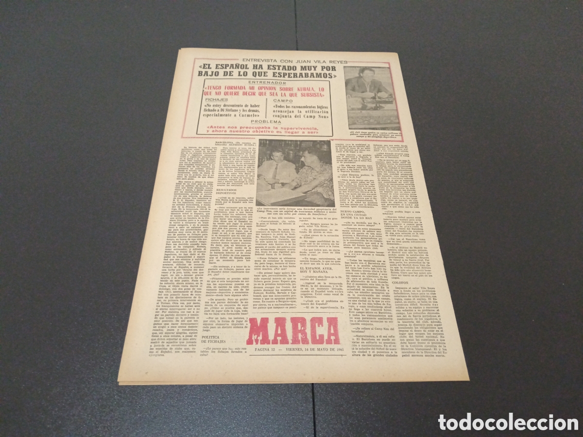 Coleccionismo deportivo: MARCA 14/05/1965 - Foto 4