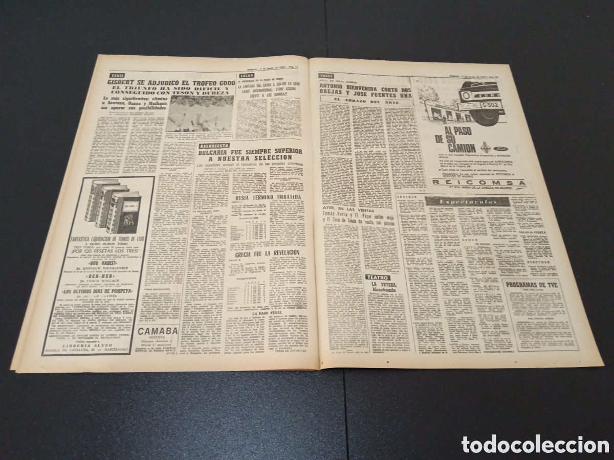 Coleccionismo deportivo: MARCA 07/06/1965 - Foto 5