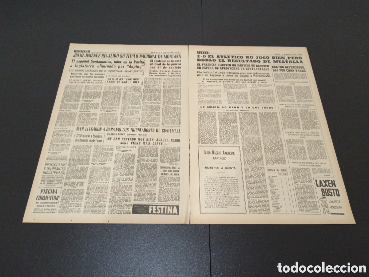Coleccionismo deportivo: MARCA 13/06/1965 - Foto 2
