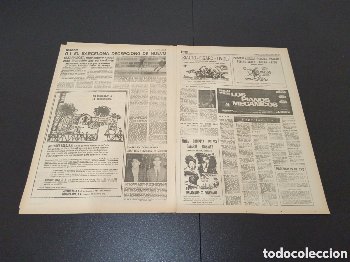 Coleccionismo deportivo: MARCA 13/06/1965 - Foto 3