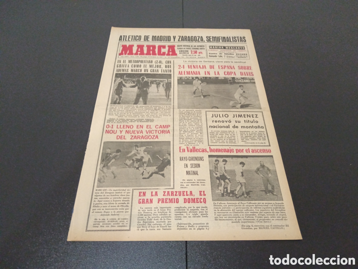 Coleccionismo deportivo: MARCA 13/06/1965 - Foto 1