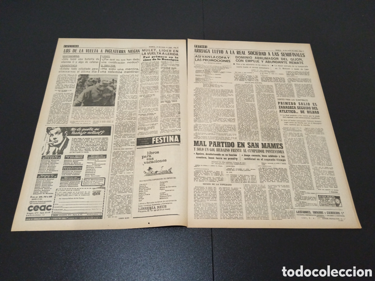Coleccionismo deportivo: MARCA 14/06/1965 - Foto 2