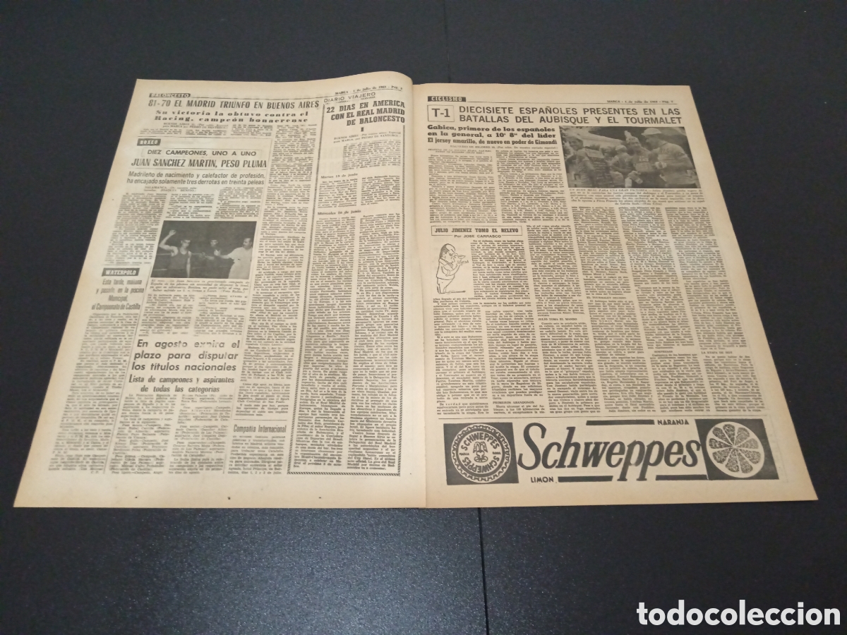 Coleccionismo deportivo: MARCA 01/07/1965 - Foto 2