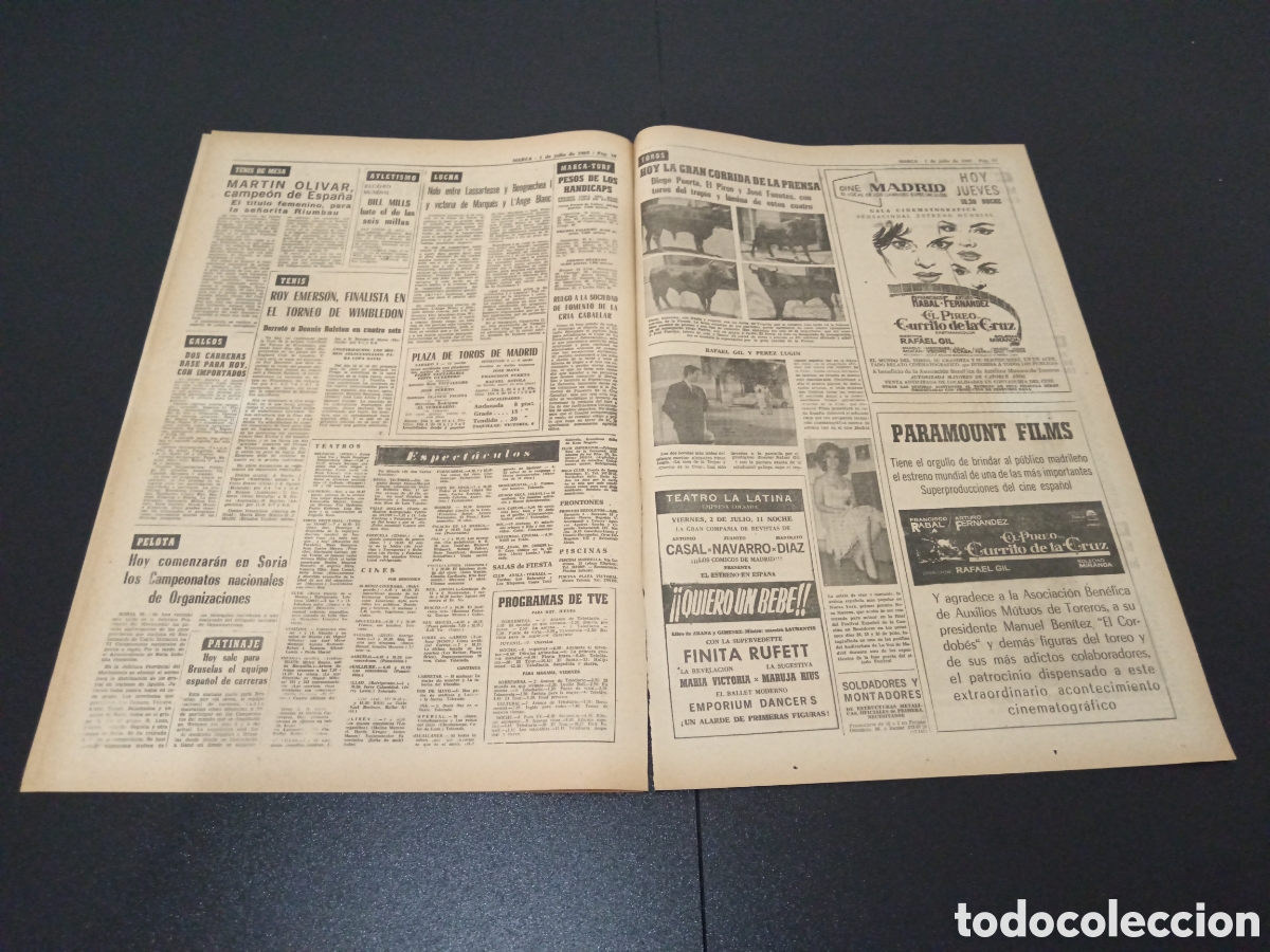 Coleccionismo deportivo: MARCA 01/07/1965 - Foto 4