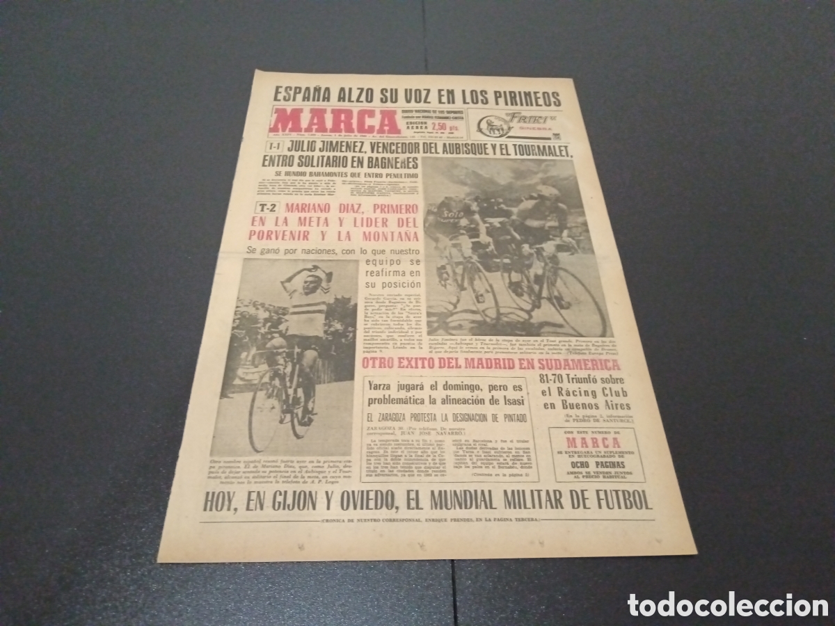Coleccionismo deportivo: MARCA 01/07/1965 - Foto 1
