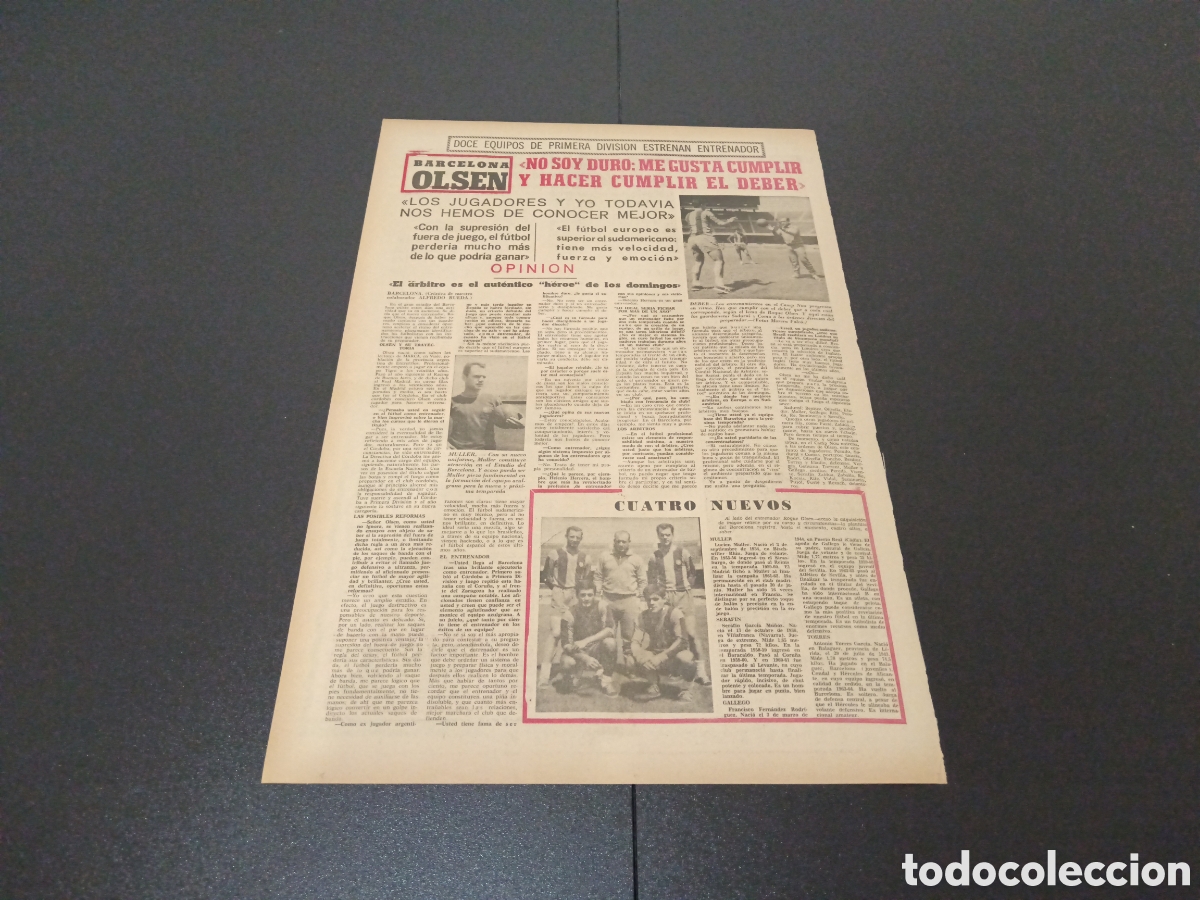 Coleccionismo deportivo: MARCA 15/08/1965 - Foto 4