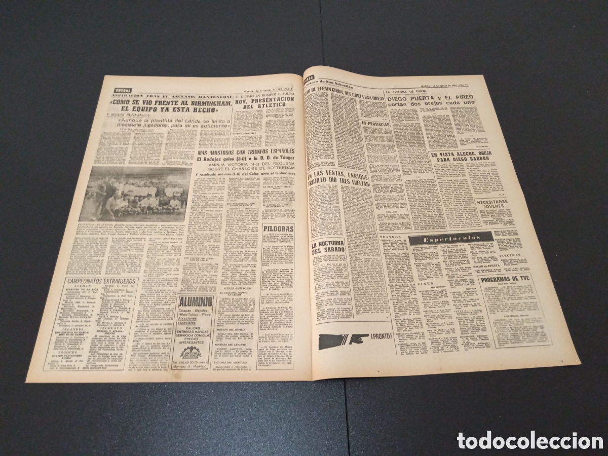 Coleccionismo deportivo: MARCA 16/08/1965 - Foto 3