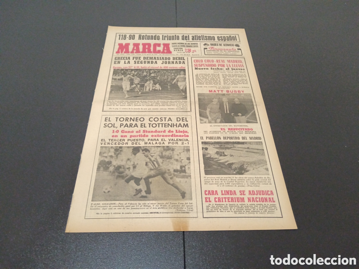 Coleccionismo deportivo: MARCA 16/08/1965 - Foto 1