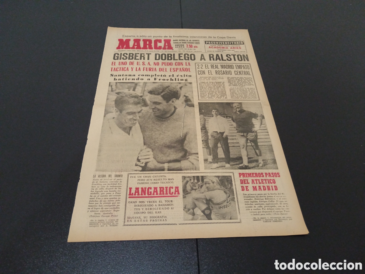 Coleccionismo deportivo: MARCA 18/08/1965 - Foto 1