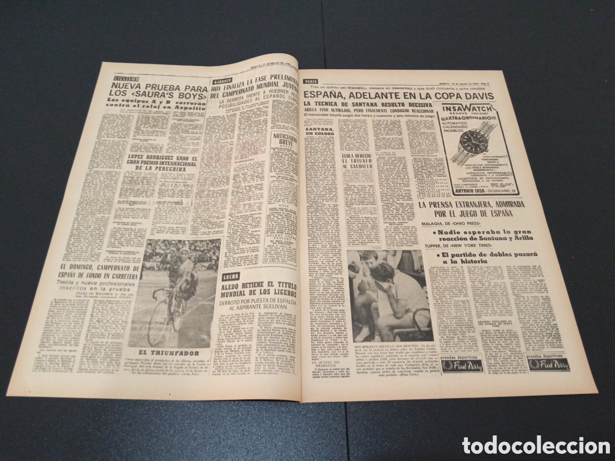 Coleccionismo deportivo: MARCA 19/08/1965 - Foto 2