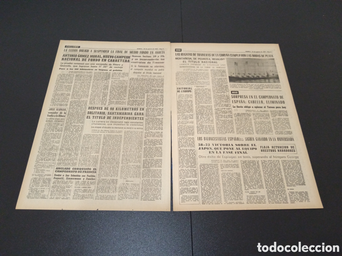 Coleccionismo deportivo: MARCA 23/08/1965 - Foto 2