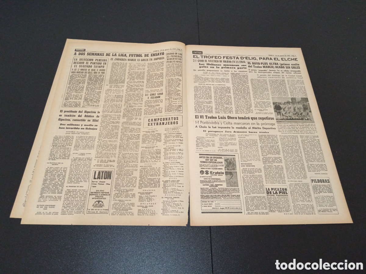 Coleccionismo deportivo: MARCA 23/08/1965 - Foto 3
