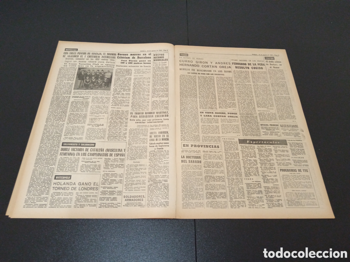 Coleccionismo deportivo: MARCA 23/08/1965 - Foto 4
