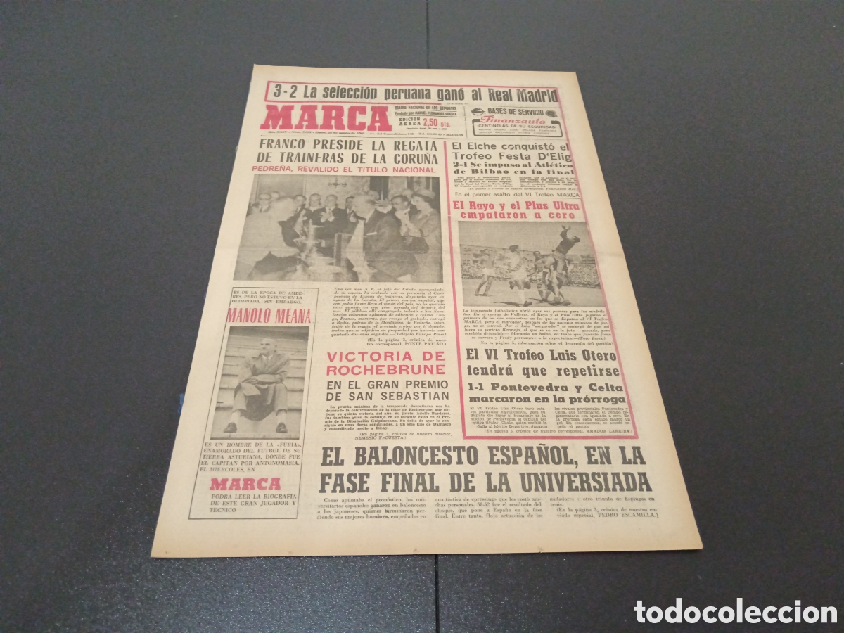 Coleccionismo deportivo: MARCA 23/08/1965 - Foto 1