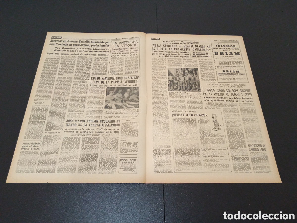 Coleccionismo deportivo: MARCA 29/08/1965 - Foto 2