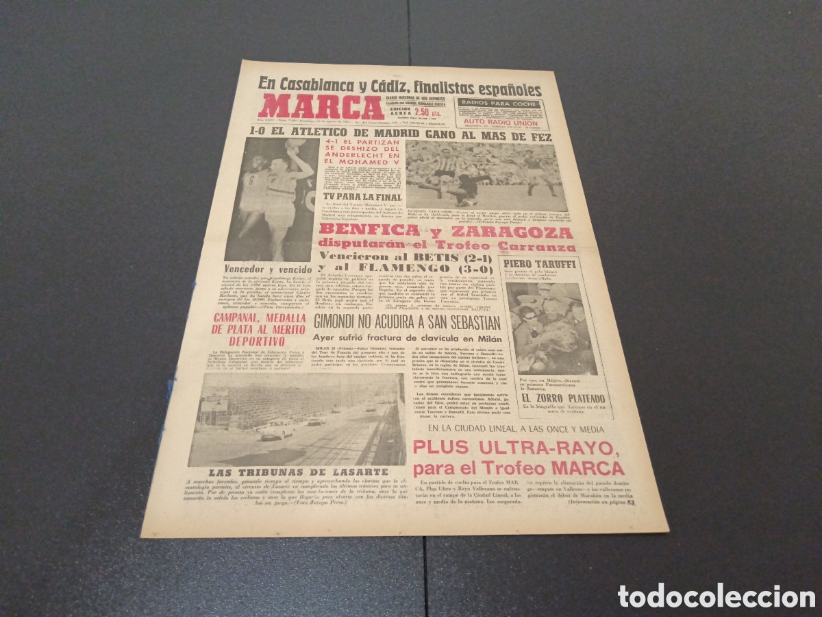 Coleccionismo deportivo: MARCA 29/08/1965 - Foto 1