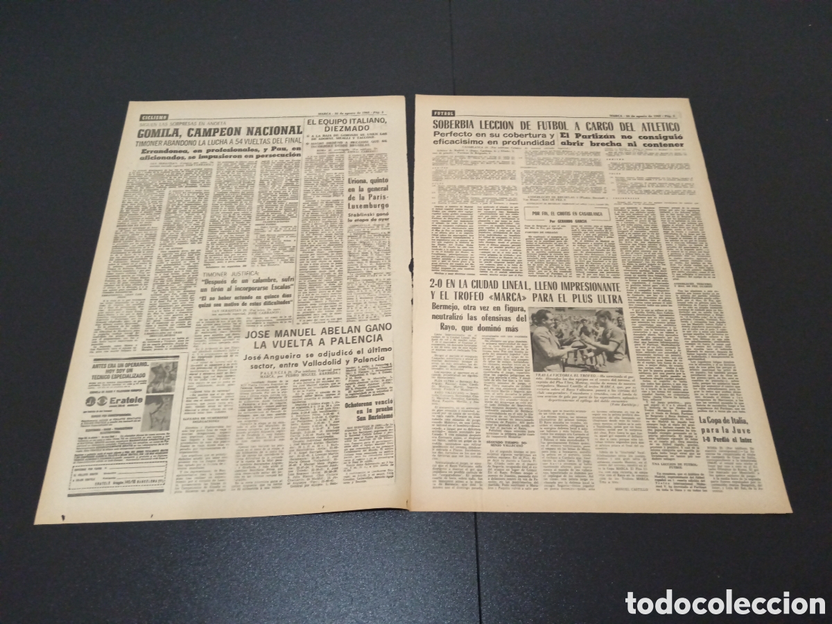 Coleccionismo deportivo: MARCA 30/08/1965 - Foto 2