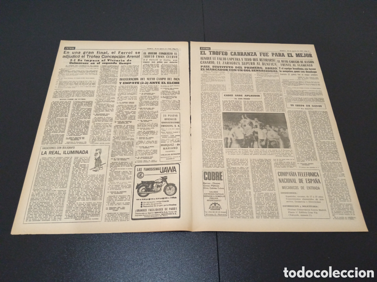 Coleccionismo deportivo: MARCA 30/08/1965 - Foto 3