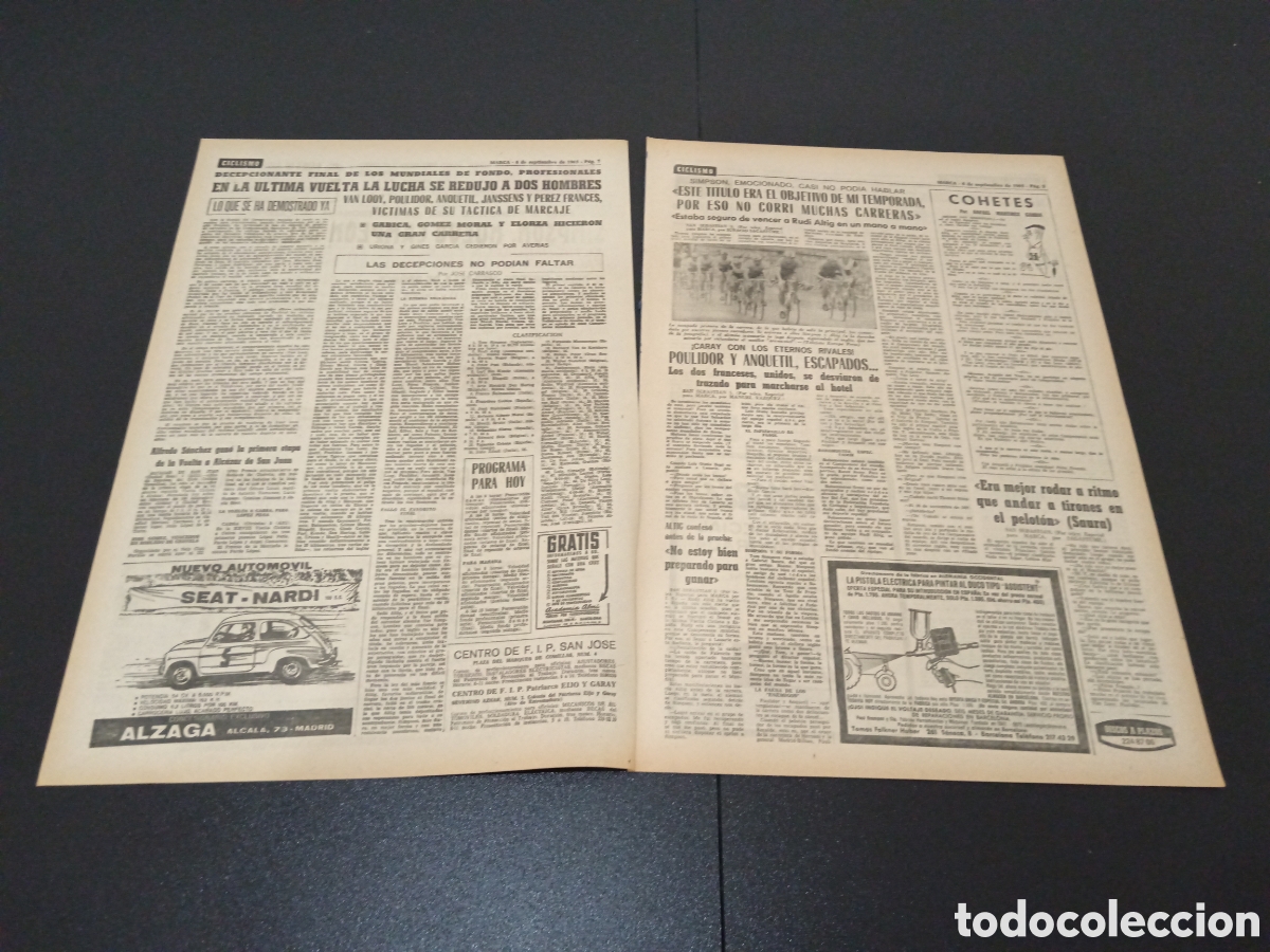 Coleccionismo deportivo: MARCA 06/09/1965 - Foto 2
