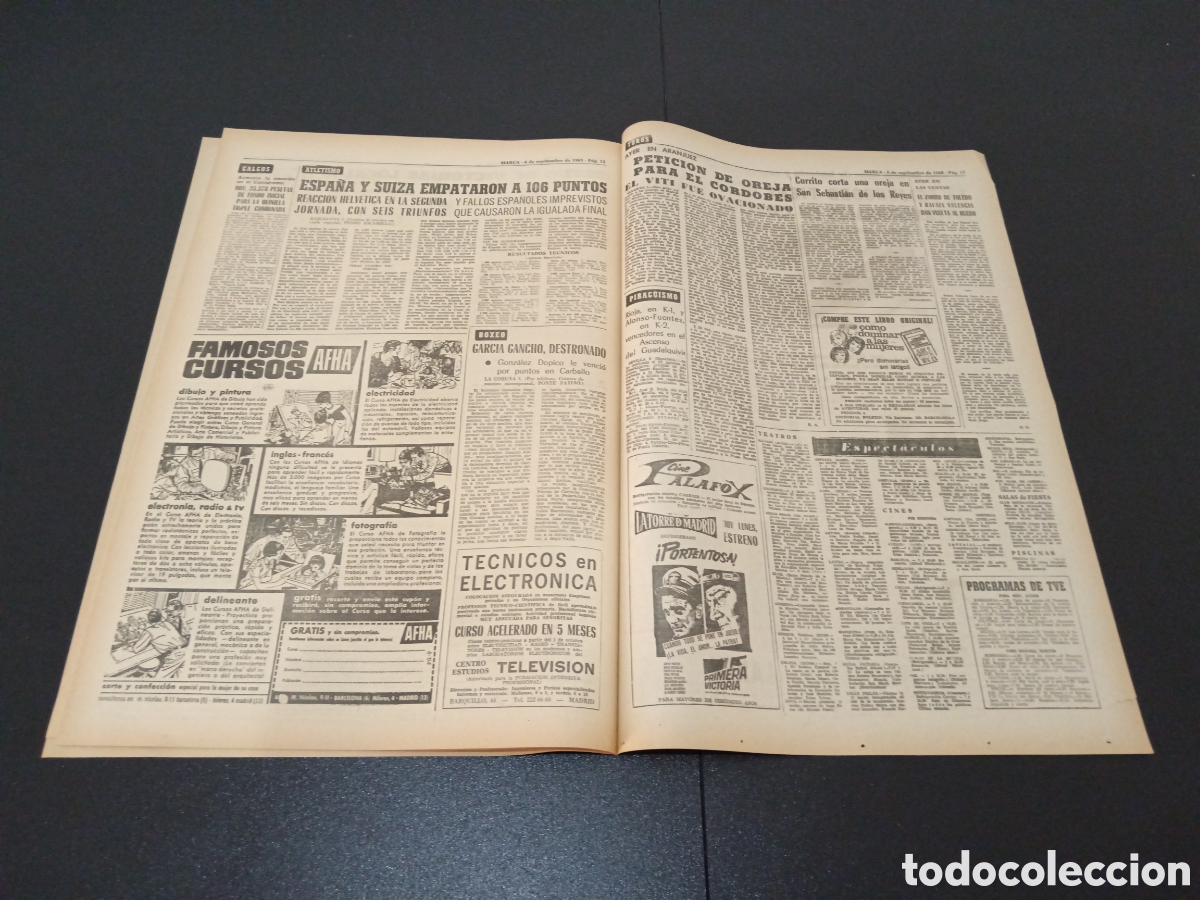 Coleccionismo deportivo: MARCA 06/09/1965 - Foto 7