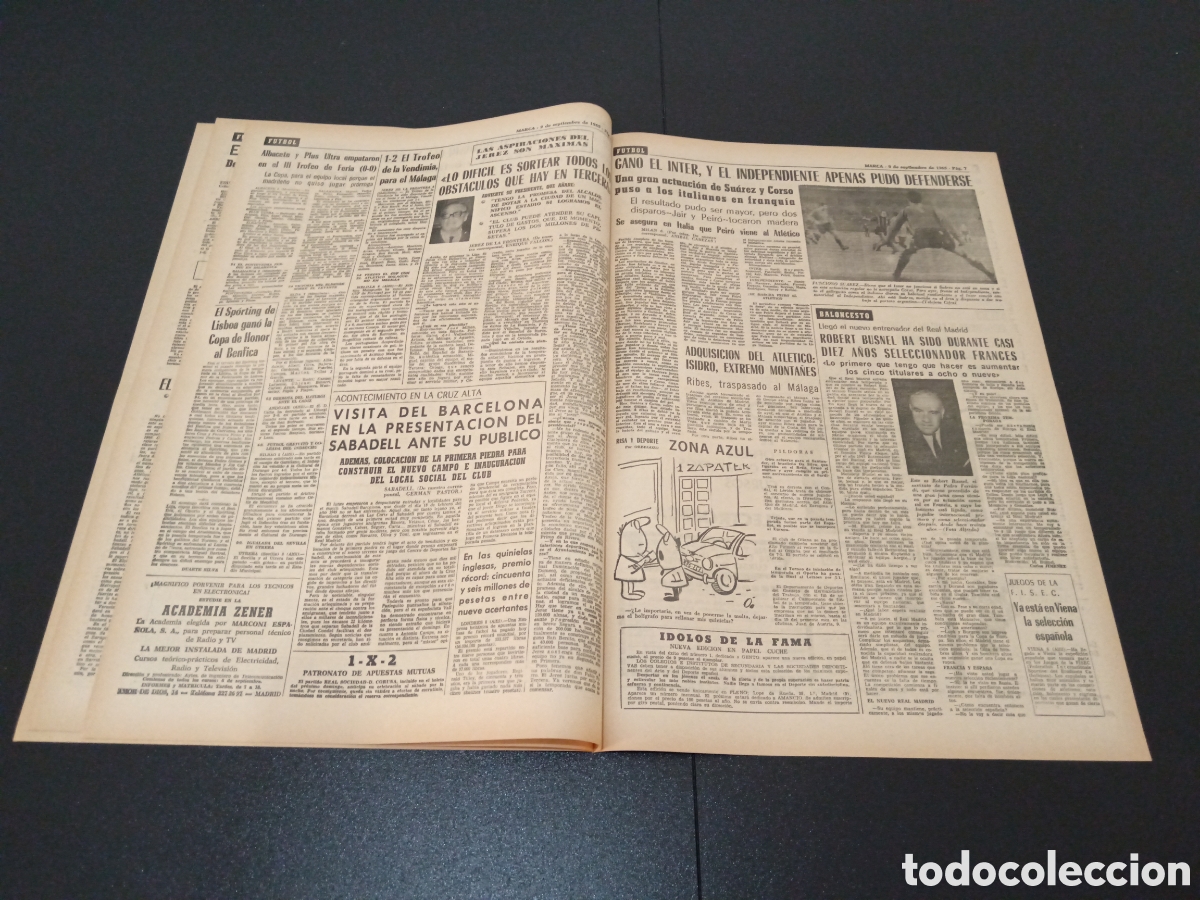 Coleccionismo deportivo: MARCA 09/09/1965 - Foto 4