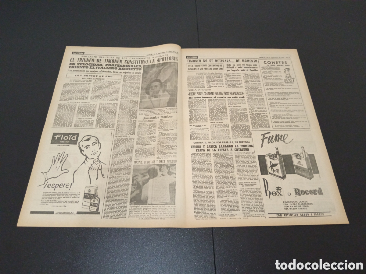Coleccionismo deportivo: MARCA 13/09/1965 - Foto 2
