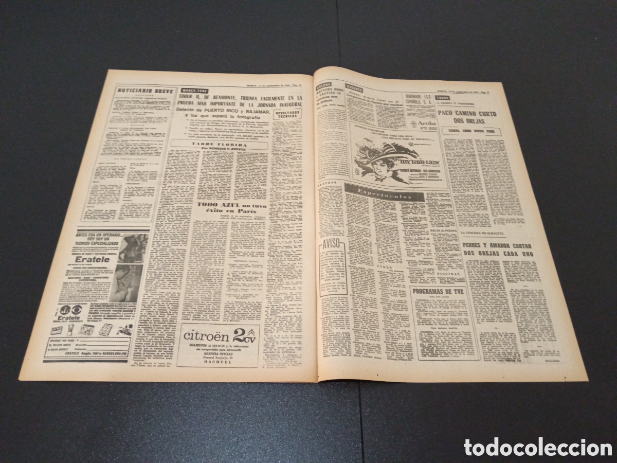 Coleccionismo deportivo: MARCA 13/09/1965 - Foto 7