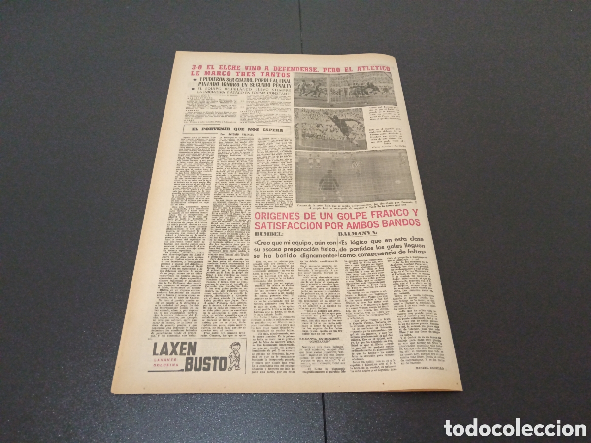 Coleccionismo deportivo: MARCA 13/09/1965 - Foto 8