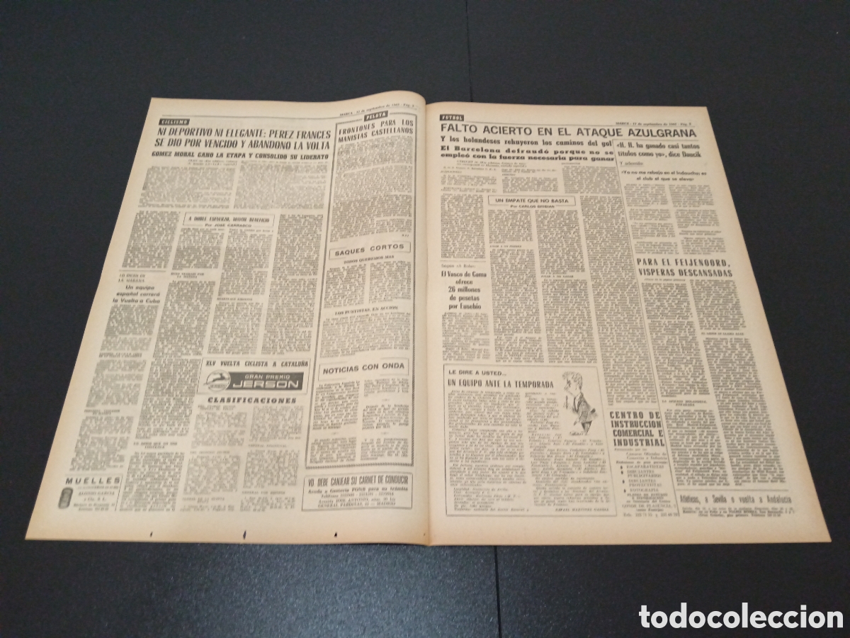 Coleccionismo deportivo: MARCA 17/09/1965 - Foto 2
