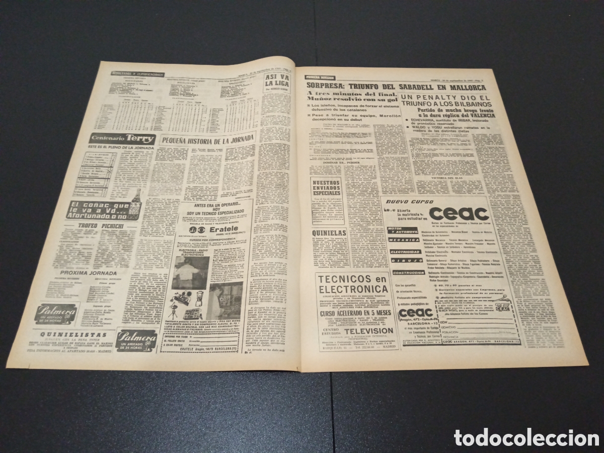 Coleccionismo deportivo: MARCA 20/09/1965 - Foto 2