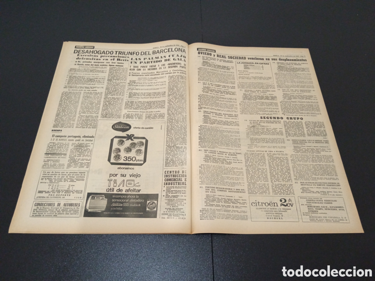 Coleccionismo deportivo: MARCA 20/09/1965 - Foto 4