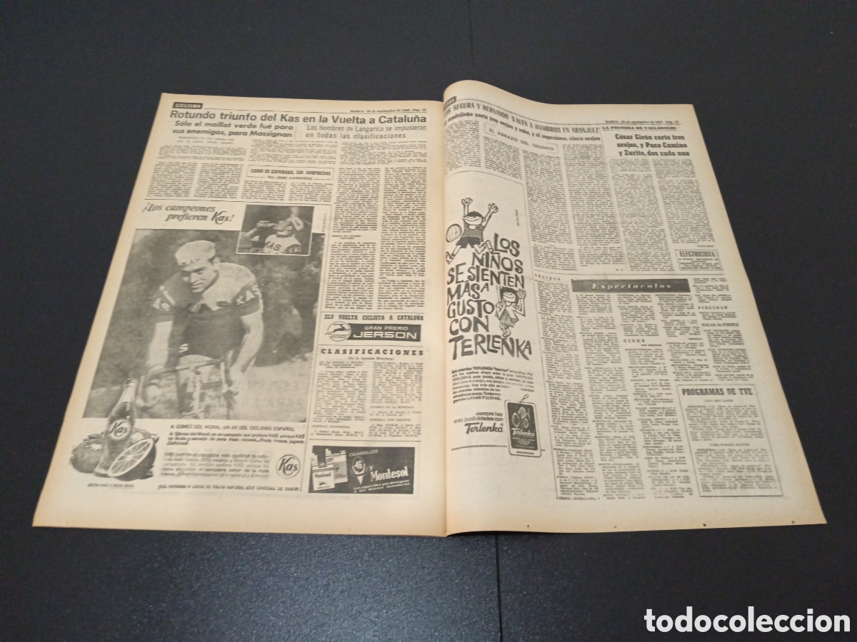 Coleccionismo deportivo: MARCA 20/09/1965 - Foto 6