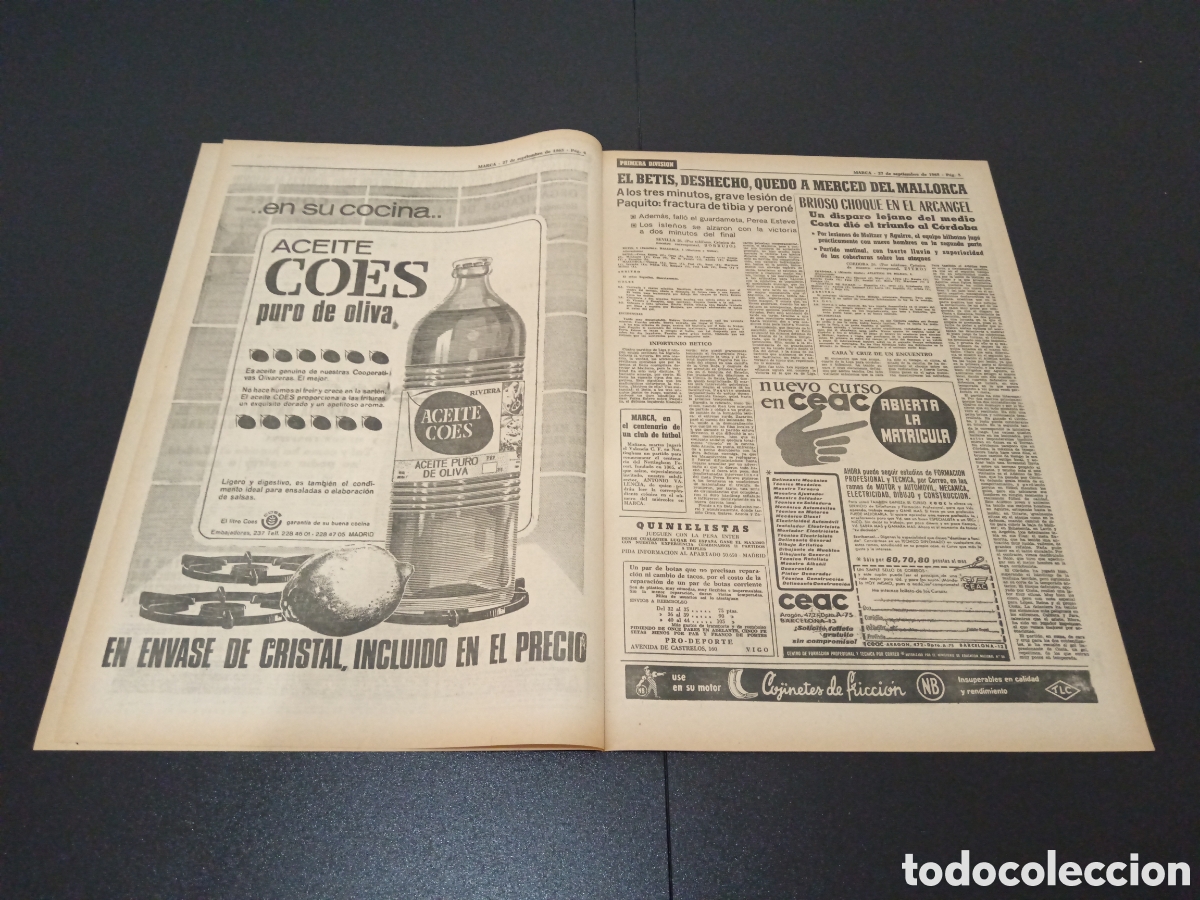 Coleccionismo deportivo: MARCA 27/09/1965 - Foto 3