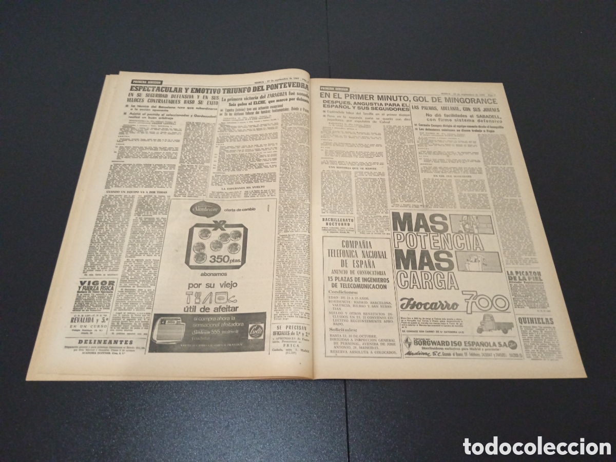 Coleccionismo deportivo: MARCA 27/09/1965 - Foto 4